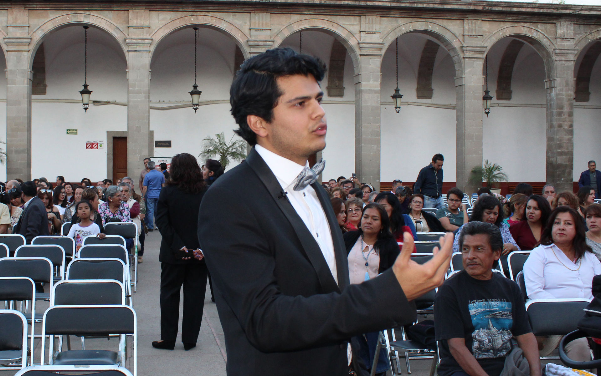 Axel minutos antes de la entrega del premio.