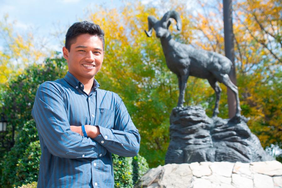 Aarón Aguilar, presidente entrante de la Federación de Alumnos del campus