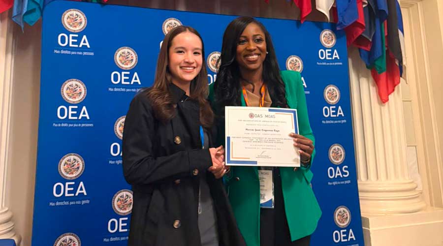 Estudiantes de PrepaTec participan en foro de la Organización de Estados Americanos