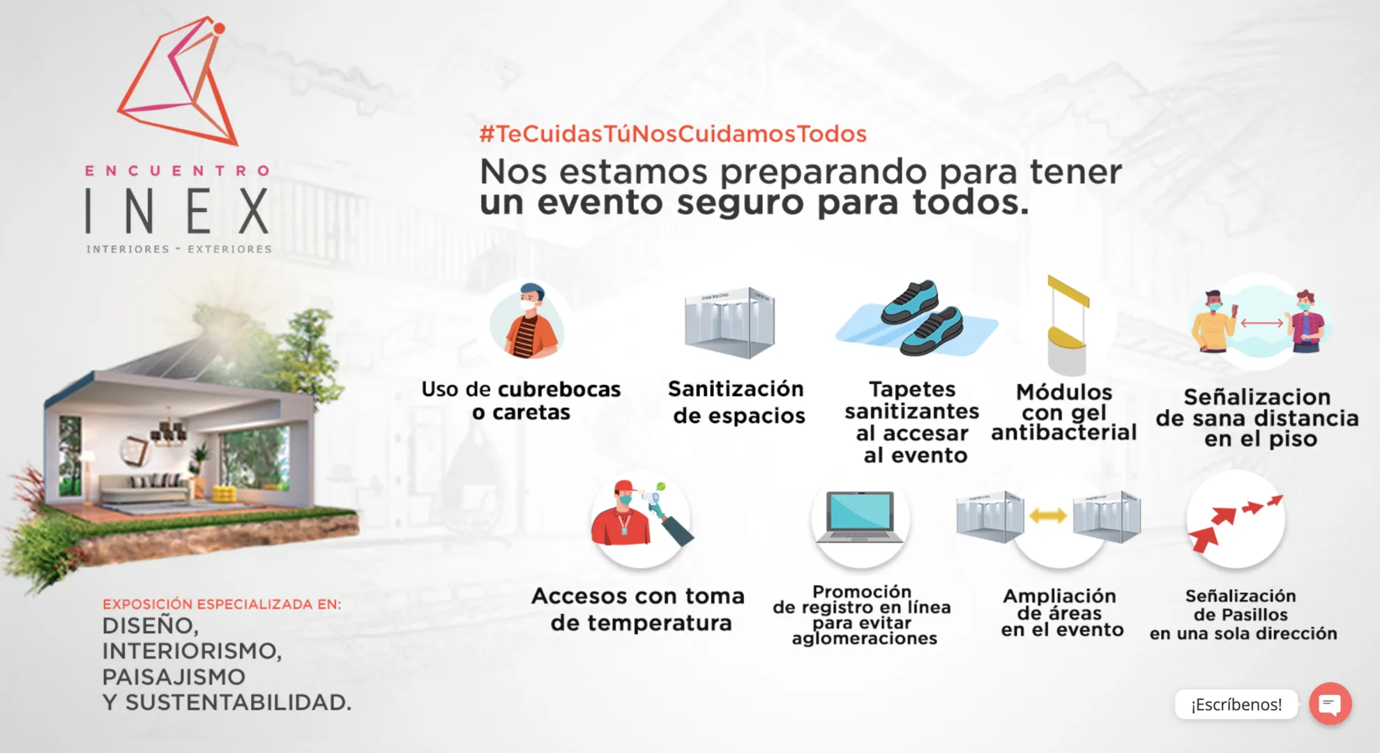 Medidas sanitarias de la feria INEX
