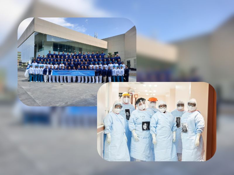 Equipo de enfermer&iacute;a del Hospital San Jos&eacute; durante la pandemia por COVID-19.