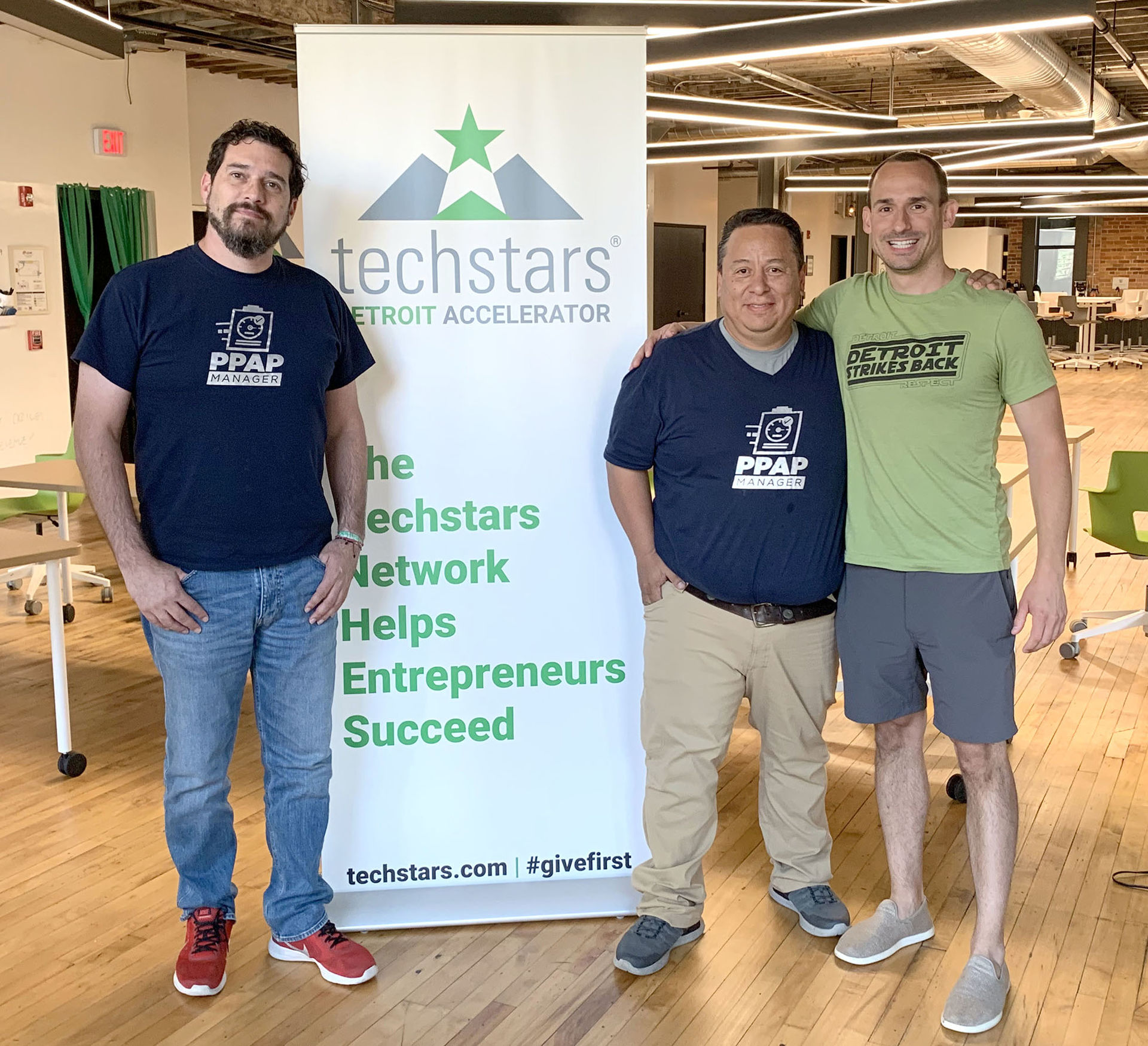 René Pons, Vicente Delgado y Ted Serbinsky Director Techstars