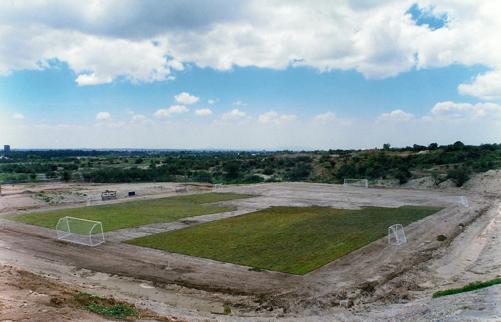 Inicios del Estadio Borregos.