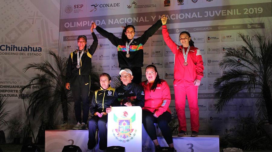 Isabel Pablos en la nacional del 2019 donde gano medalla de bronce