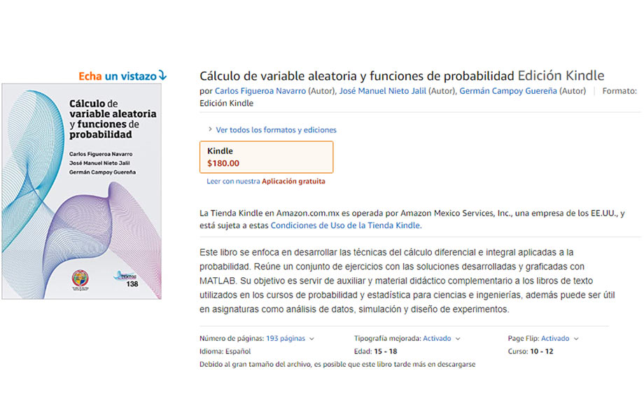 Profesor del Tec autor de libro en venta por Amazon