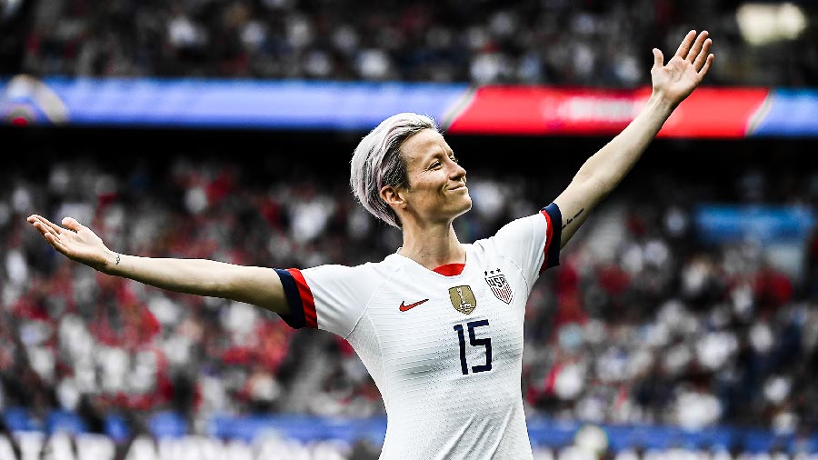 Rapinoe, capitana del equipo femenil de Estados Unidos campeona mundial