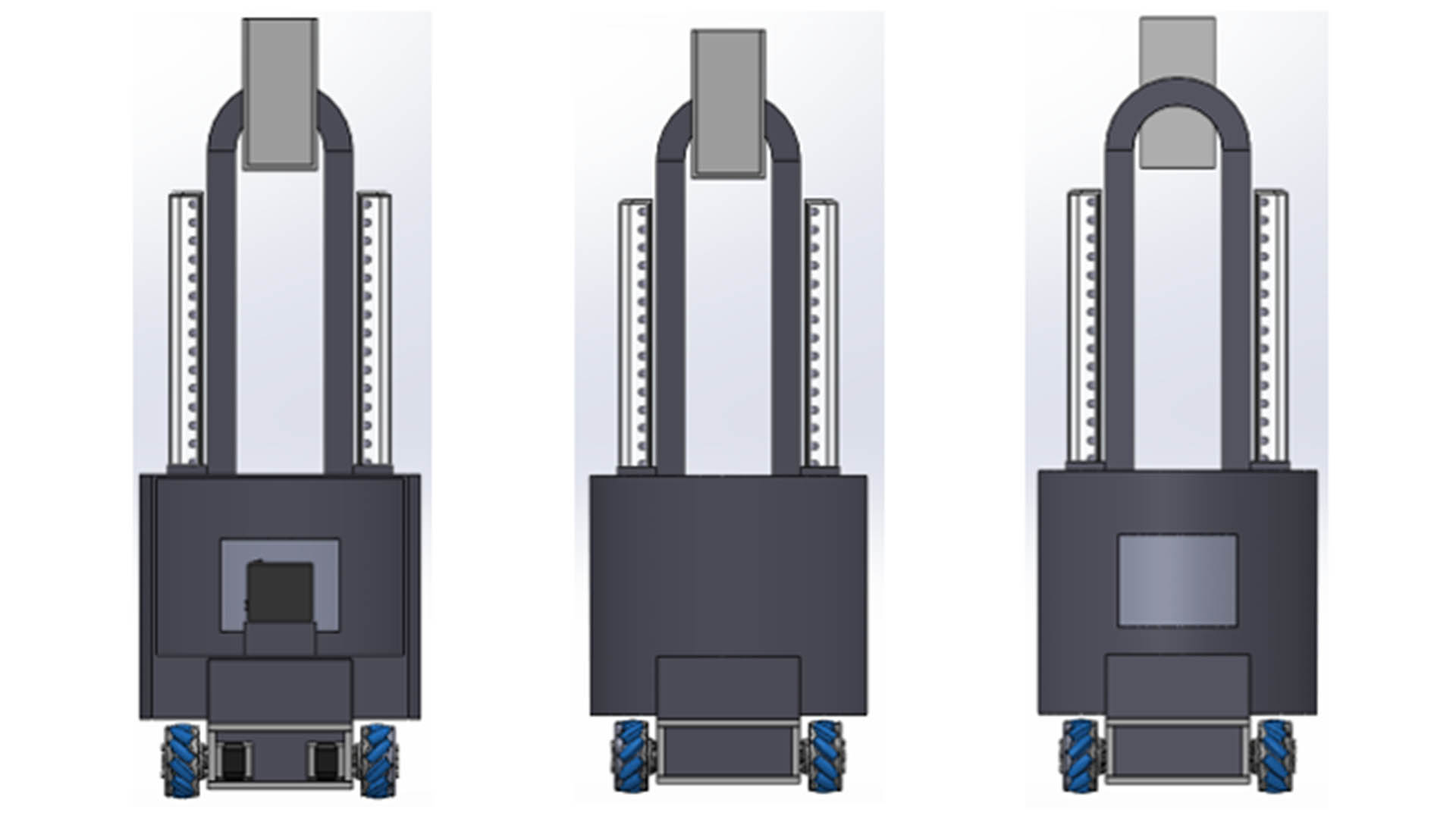 RayRobot dimensiones 3 vistas