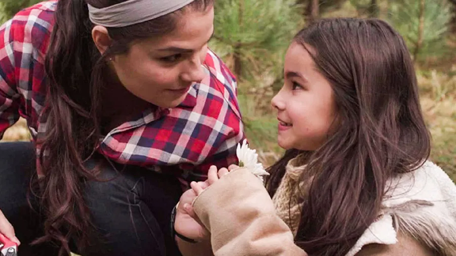 Sofia en el set de Verónica
