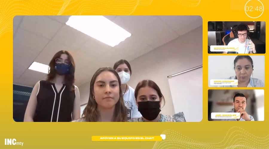 Las alumnas presentaron su propuesta de manera virtual