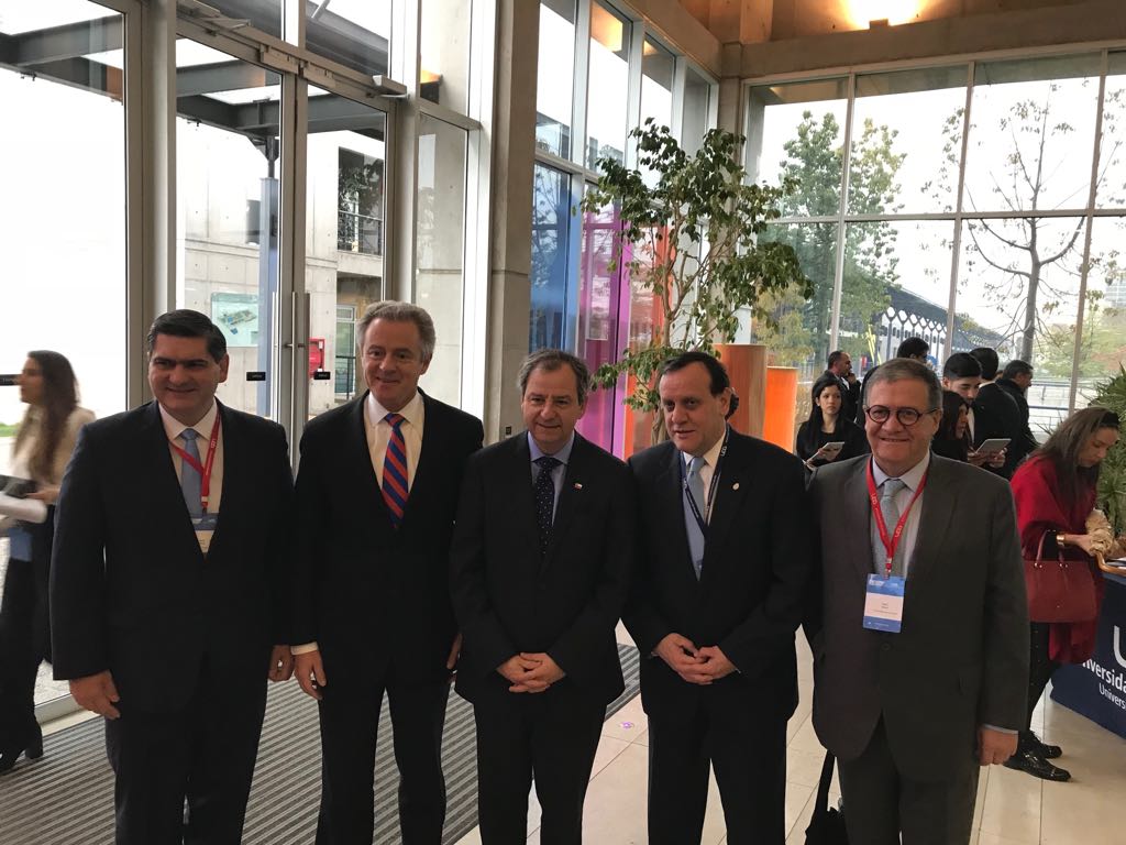 David Garza, rector del Tecnológico de Monterrey, en Santiago de Chile, en el marco de la presentación del ranking.