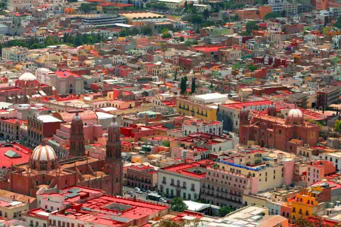 Ciudad de Zacatecas vista desde arriba 