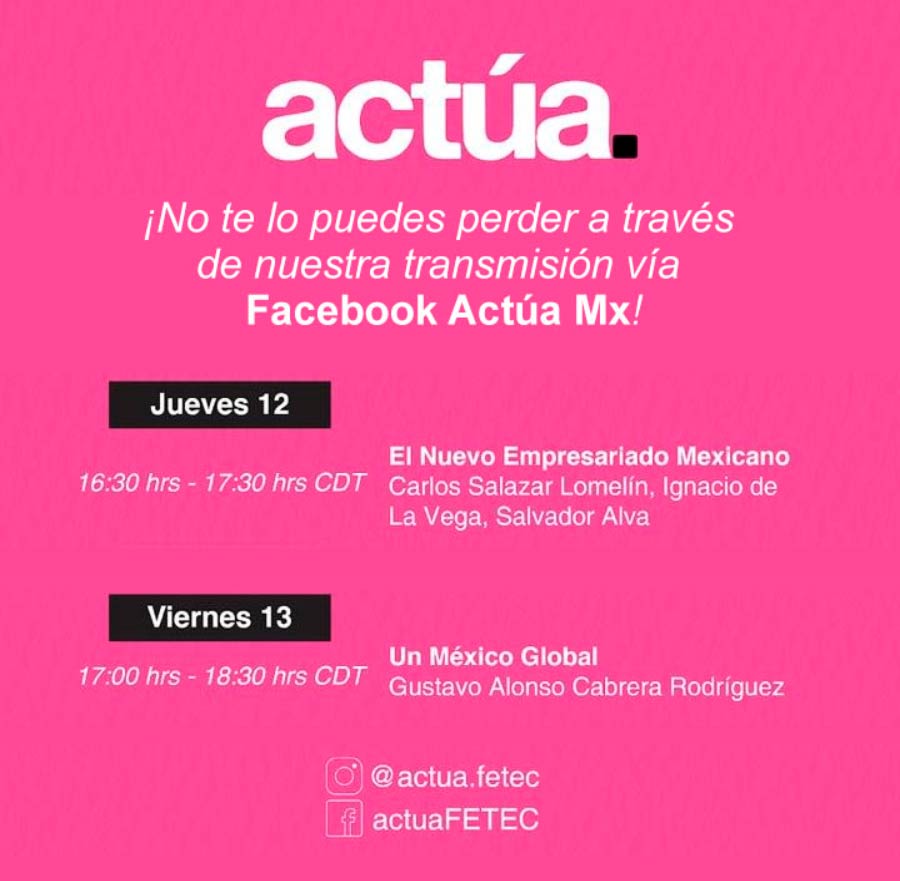 Conferencias Actúa MX. 