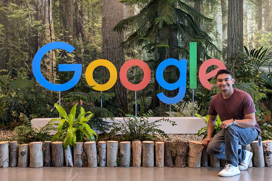 Adán Flores, estudiante del campus Monterrey que realizó una estancia en Google. 