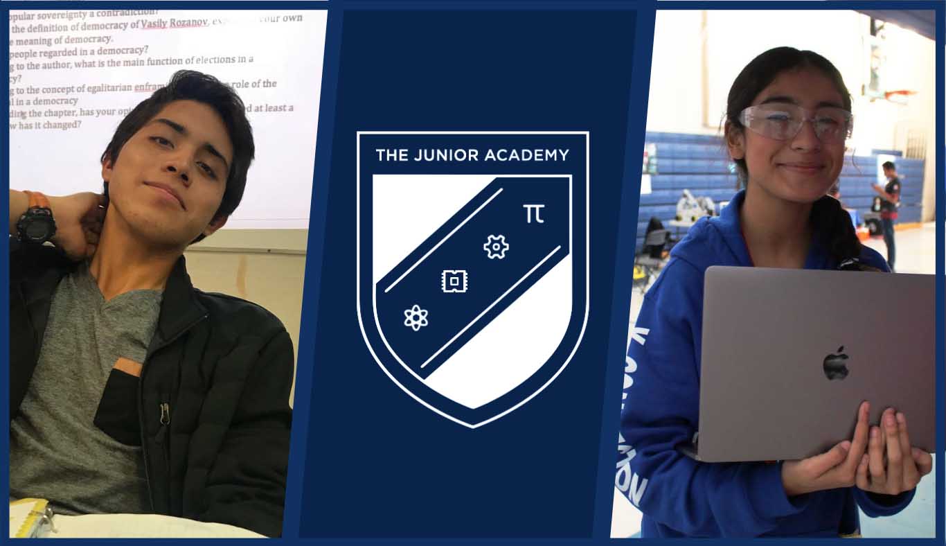 Adrian Durán y Shirel Quintanilla en The Junior Academy