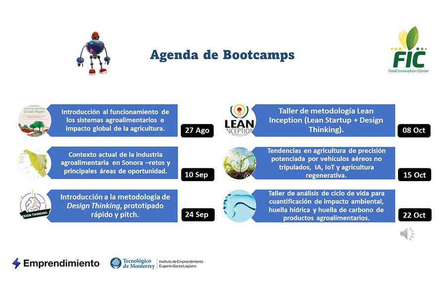 Programa de capacitaciones del Agrohackathon en apoyo al sector agroalimentario