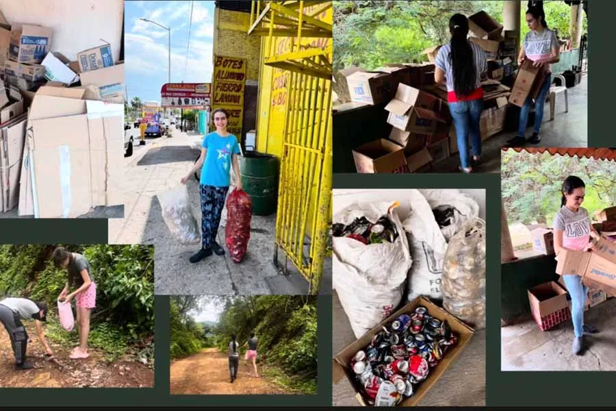 Alexa desarroll&oacute; proyectos de reciclaje en su comunidad. Foto: Alexa F&eacute;lix.