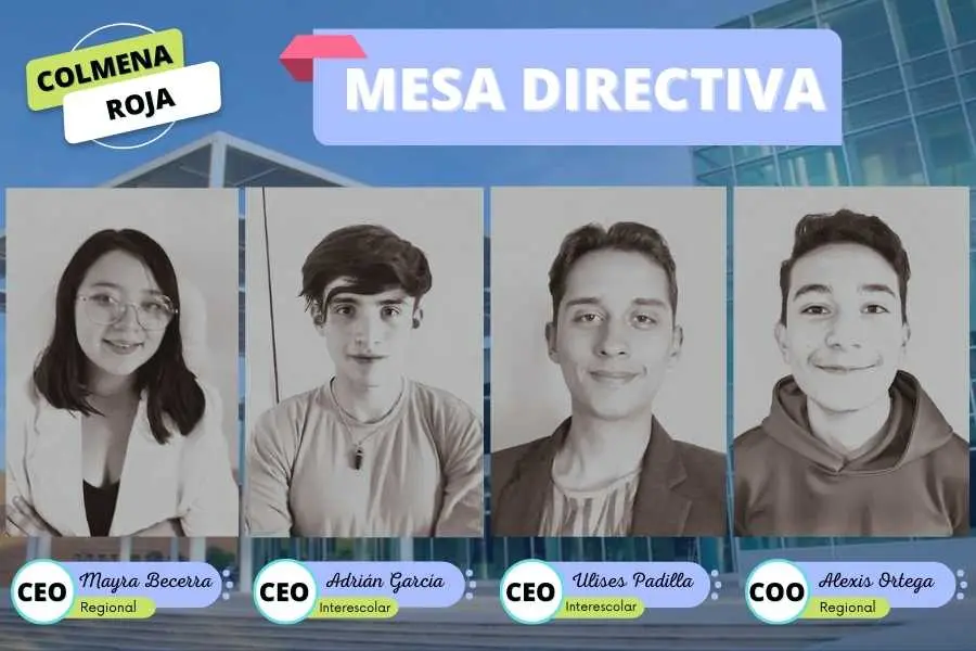 Ulises Padilla y la Mesa Directiva de la Iniciativa Colmena Roja