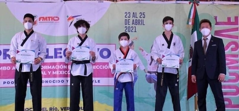 2 alumnos de PrepaTec Guadalajara en el top 3 de taekwondo en México