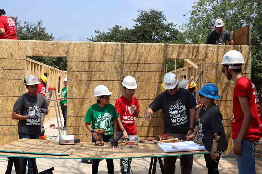 Estudiantes y EXATEC diseñaron el aula de madera para Preescolar Club de Leones, en el polígono de la Campana-Altamira.