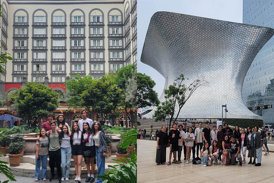 Alumnos en el Museo Soumaya