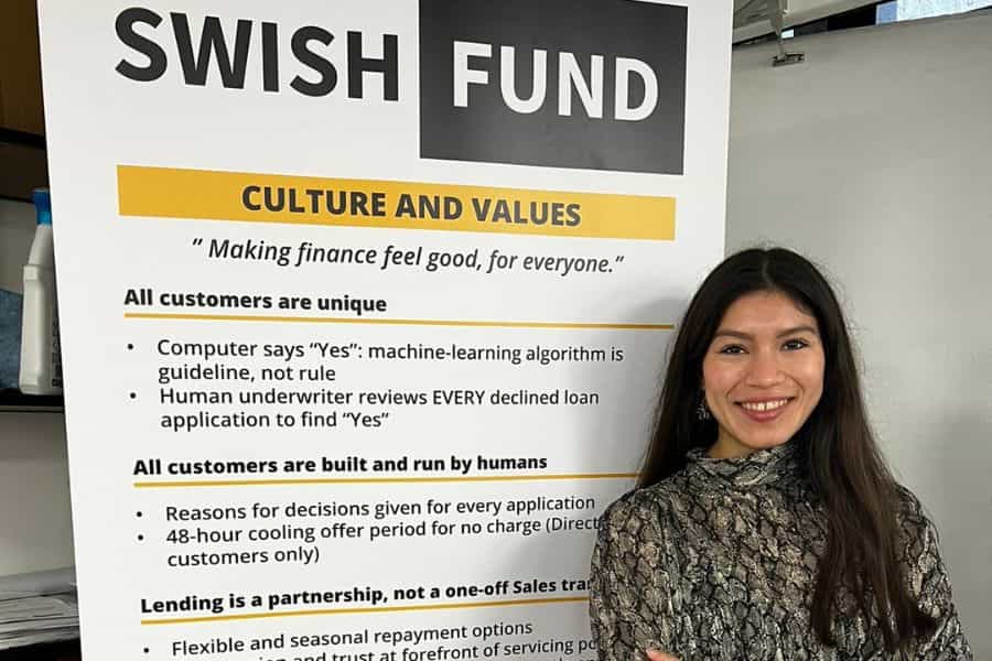 Andrea Gomez en Swishfund