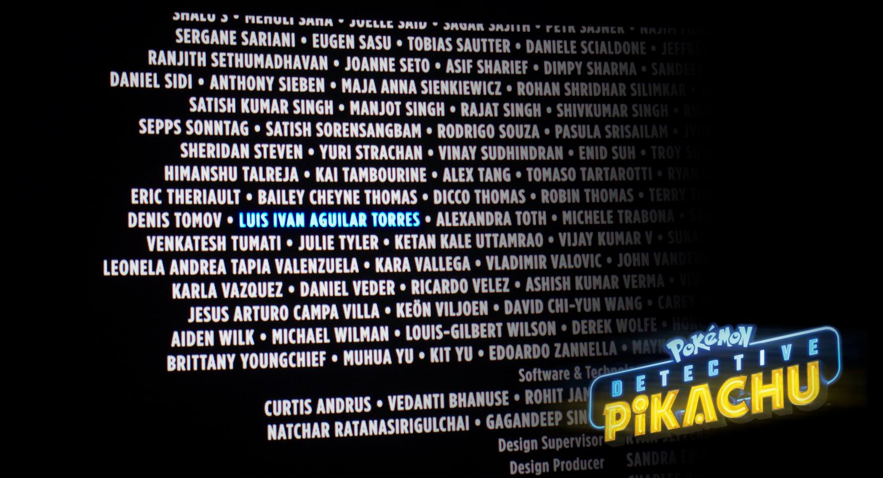 POKEMON: Detective Píkachu credits