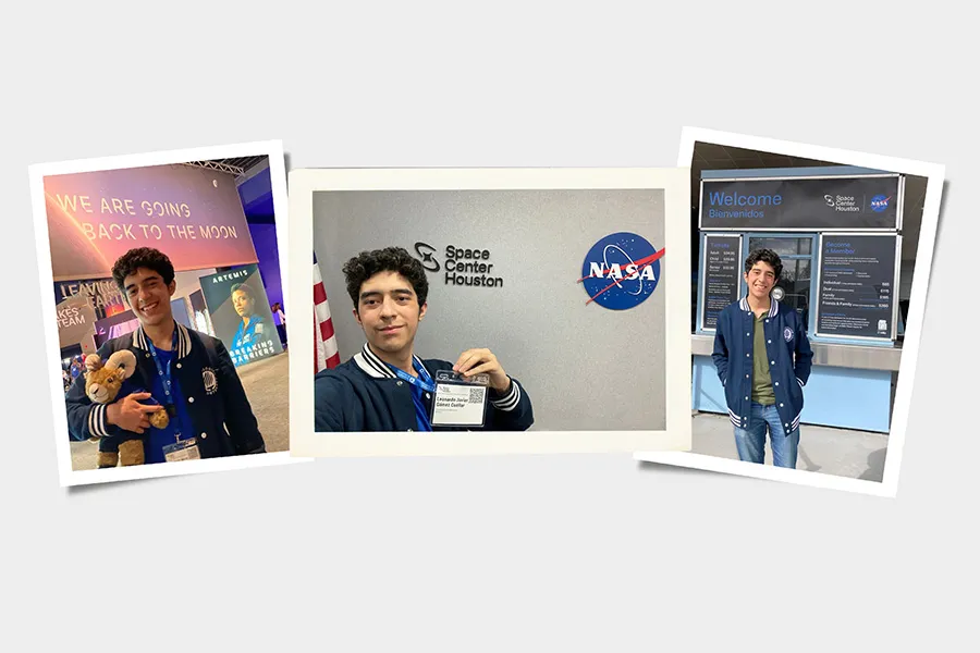Leonardo Gámez en Congreso Espacial SEEC de la NASA