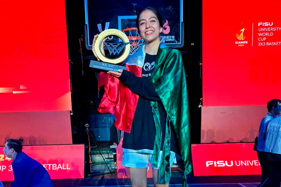 Paola Danaé Flores se proclamó campeona de la competencia de triples