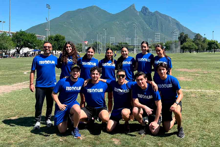 Representativo de Borregos Laguna en el Campeonato Nacional de Atletismo de la CONADEIP en 2024.