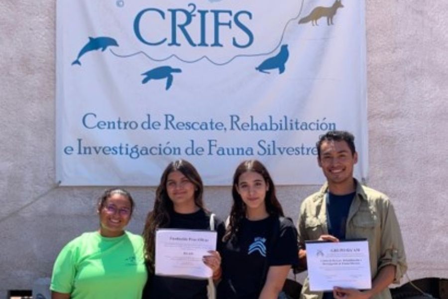 Fundadoras de Baam en el Centro de Rescate, Rehabilitación e Investigación de Fauna Silvestre 