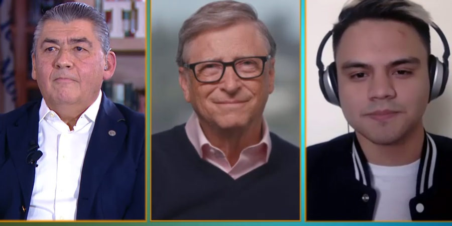 Bill Gates contestó las preguntas de alumnos.