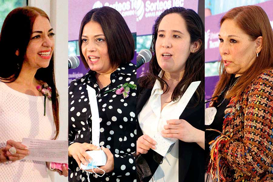 María Elena Estavillo, Gabriela Ortiz, Perla Martínez y Patricia González.