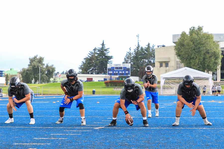 Entrenamiento de Borregos Toluca previo a temporada 2021 de ONEFA