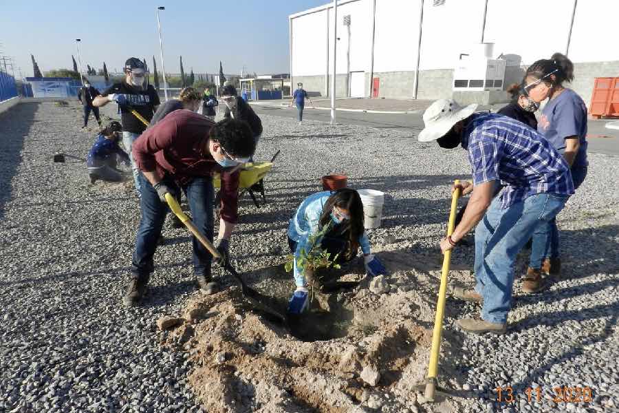 Colaboradores de la Fundación Mercurio en proyectos sociales