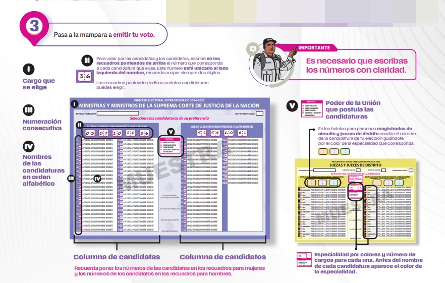 Cómo votar en las elecciones del Poder Judicial