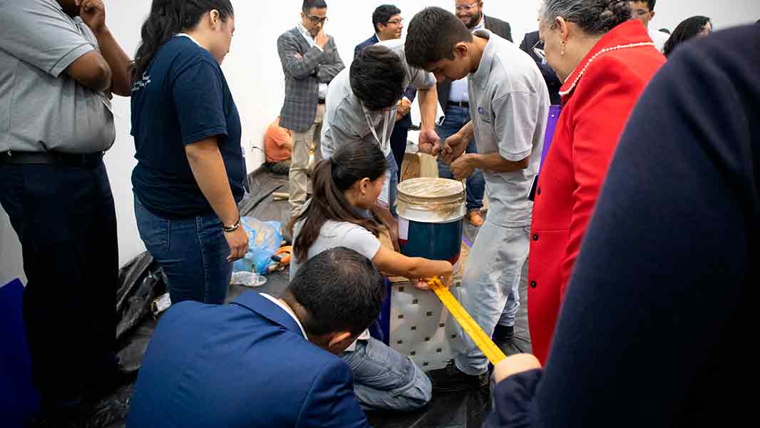 Concurso geomuros, que ganó el Tec Guadalajara.