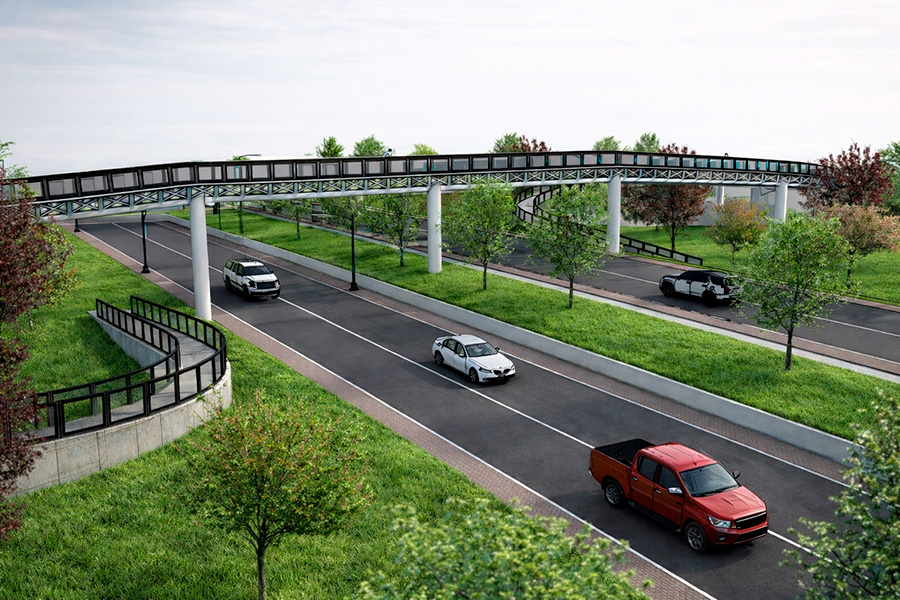 Dise&ntilde;o del puente peatonal