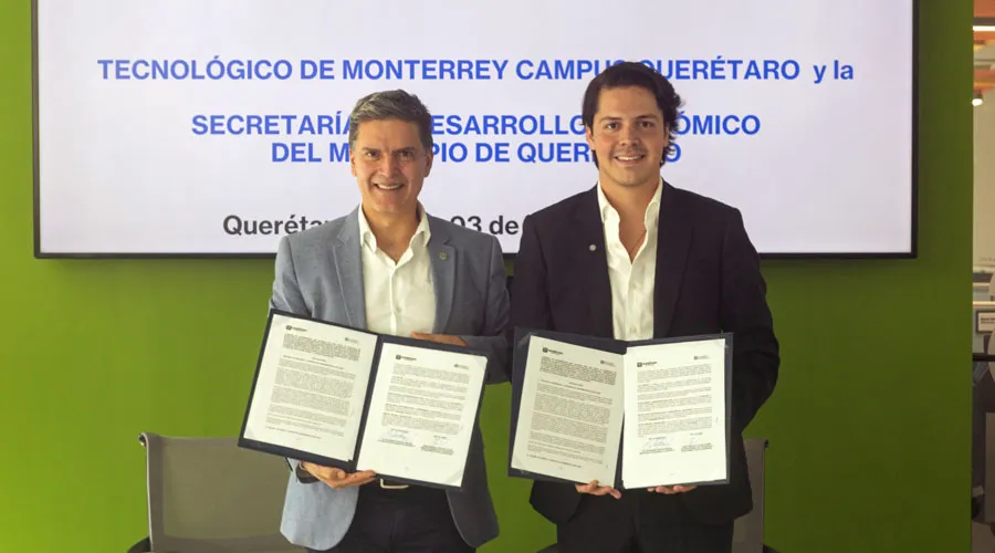 Firma de convenio de colaboraci&oacute;n Tec de Monterrey y Secretar&iacute;a de Desarrollo Econ&oacute;mico de Quer&eacute;taro
