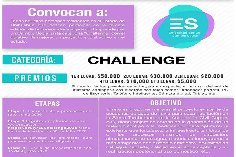 Convocatoria para Emprende por un Cambio Social