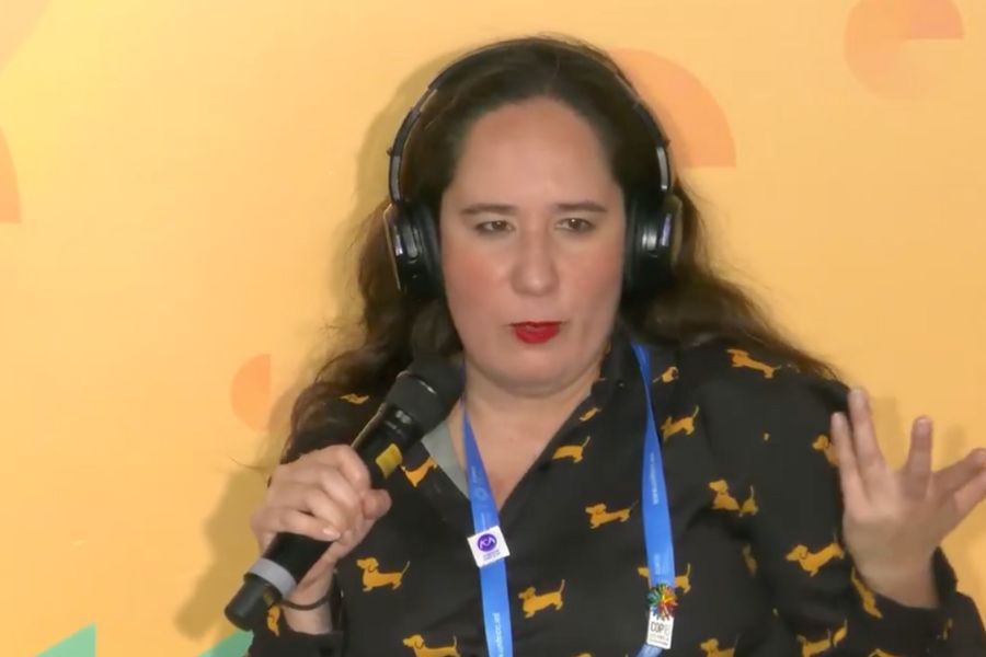 perla Martínez en la cop29 en Azerbaijan