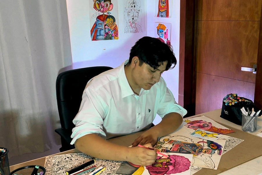 Estudiante del Tec de Monterrey gusta de ilustrar para las redes sociales