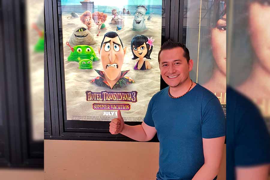 La primera película en la que trabajó Daniel para Sony Pictures Imageworks fue Hotel Transylvania 3