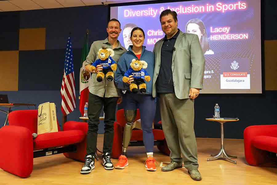 Diversidad en el deporte, charla de atletas de EU en el Tec Guadalajara. 