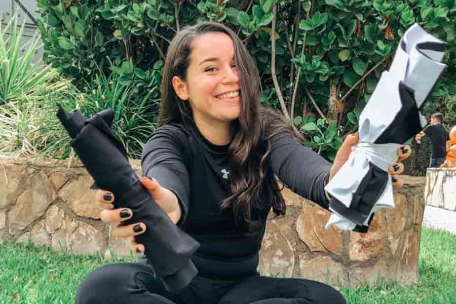 Emprendedora crea línea de ropa reciclada