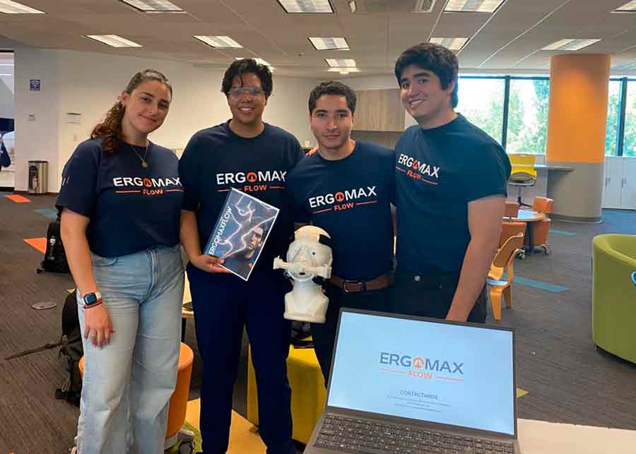 Emprendimiento médico para deportistas ErgoMax Flow, propototipo en incubación creado por 4 EXATEC.