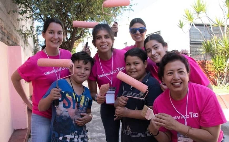 En el Día del Voluntariado la comunidad Tec beneficia a 2 escuelas públicas