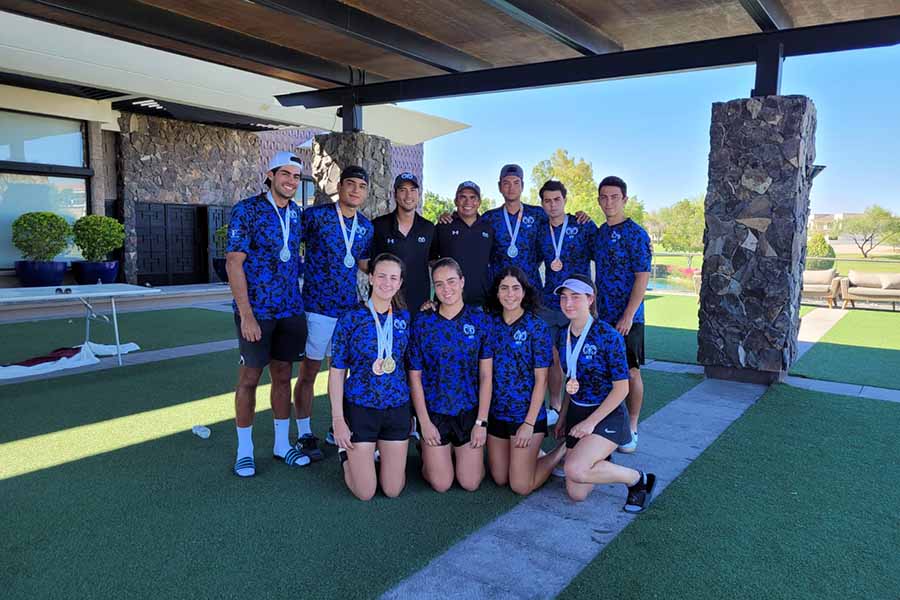 Equipo de Borregos Monterrey de tenis que fue a la Universiada Nacional 2023.