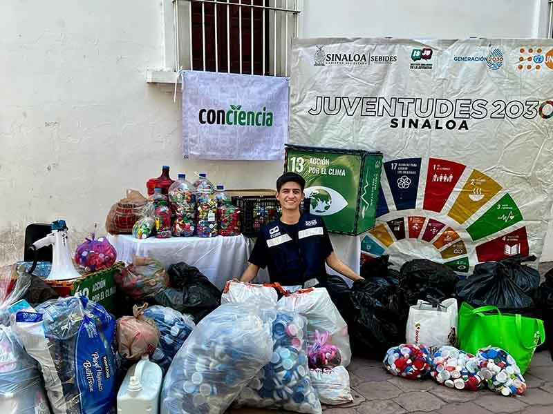 Erick Escamilla en la segunda edición de Recicla Culiacán