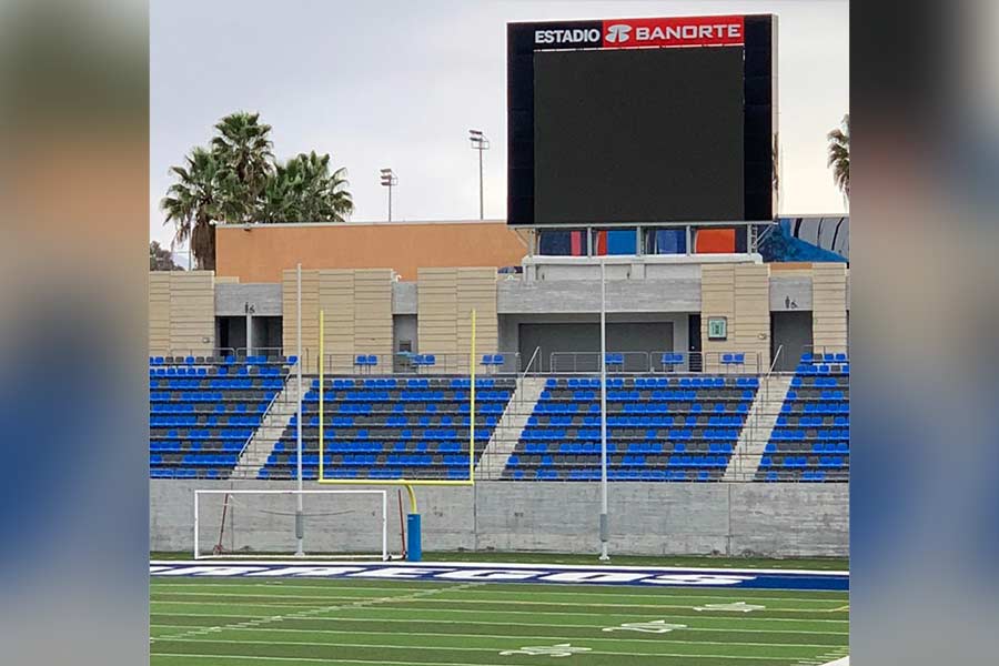 Pantalla del Estadio Banorte: casa de los Borregos