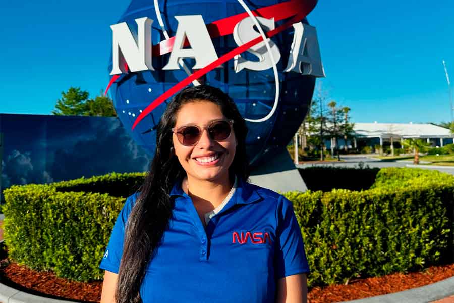 Valeria Bastida, estudiante de Arquitectura del Tec, fue una de las jóvenes mexicanas que trabajó en el diseño de Úurich, mecanismo que hoy es puesto a prueba en la Estación Espacial Internacional